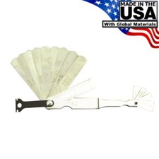 Lang Tune Up Feeler Gauge 9 Straight and 5 Mini Spark Plug Blades .002 - .044