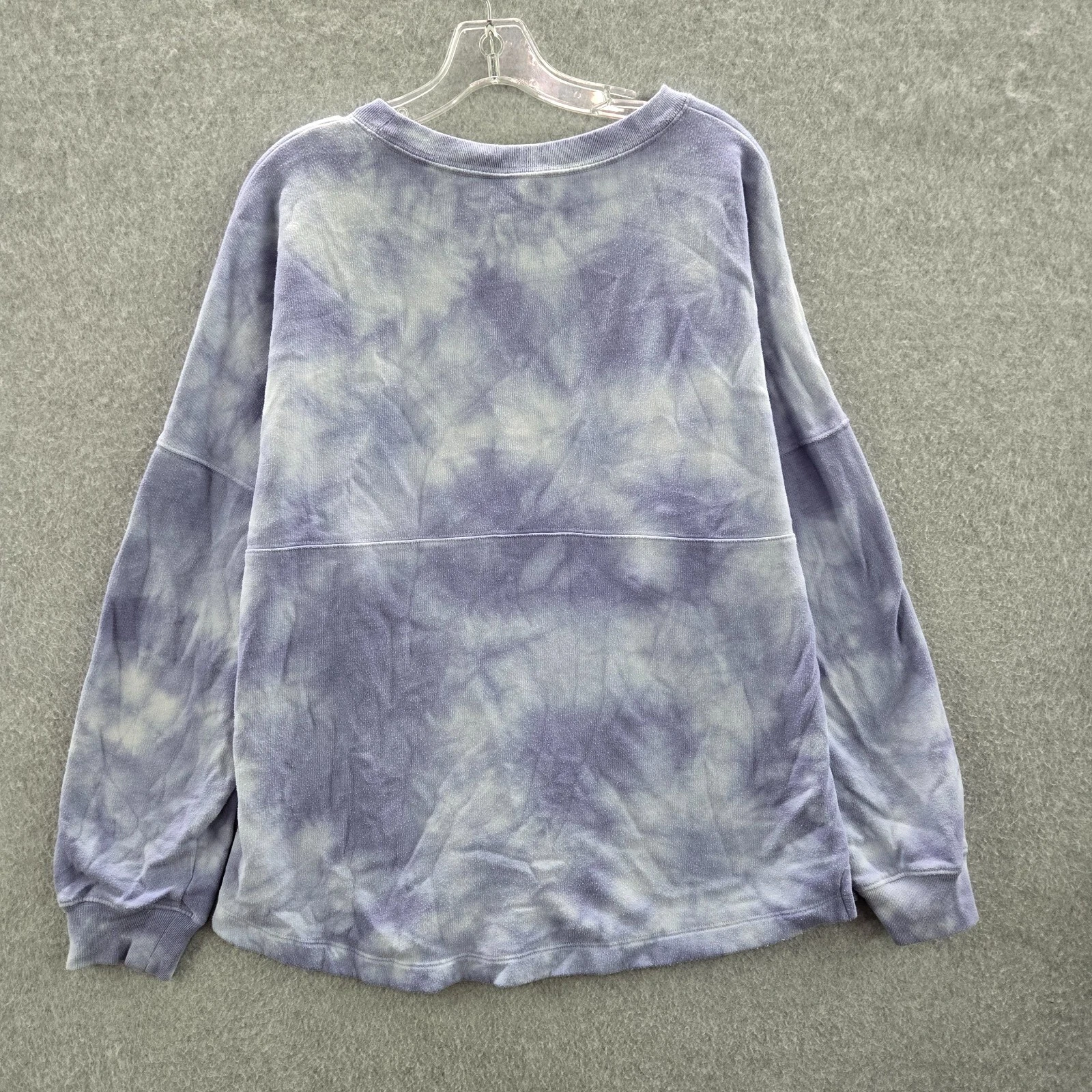 victoria-secret-vs tie dye varsity logo crew neck sweatshirt