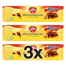 3x Freia Daim Melkesjokolade 200g - Norwegian Chocolate