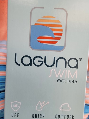 Laguna Sundown Stripe E-Board Swim Trunks Boys' S(8) Bright Orange Tie At Waist - Picture 16 of 17