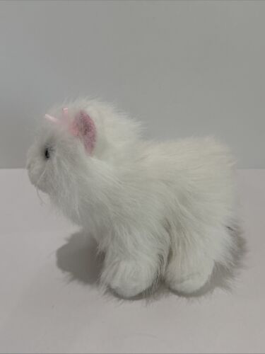 Ganz Webkinz Persian White Cat Kitty 8" Plush Stuffed Animal Blue Eyes No Code - Picture 3 of 14