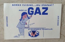 BUVARD BONNE CUISINNE - JEU D'ENFANT AVEC LE GAZ - FIX MASSEAU