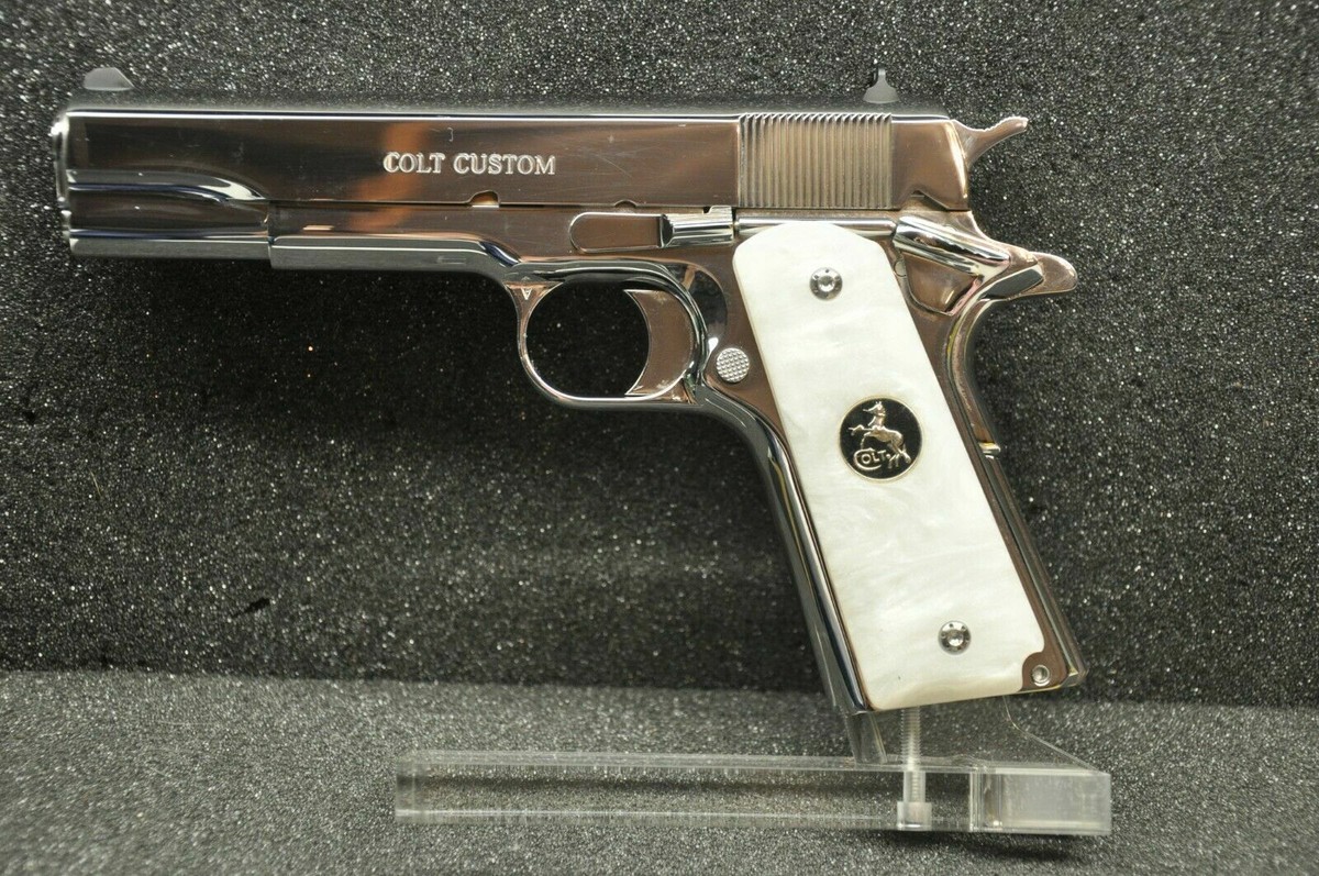 AJAX／BLACK PEARL grip／compact-1911 AJAX Grips fits 1911 COMPACT - Black Pearlite w/ US ARMY