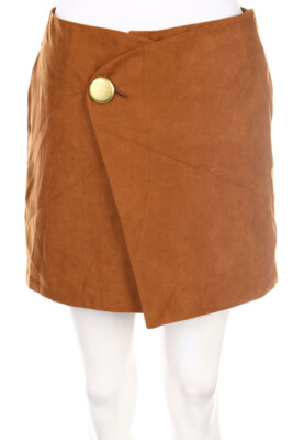See U Soon Faux Leather Skirt Mini D 36 cinnamon