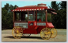 Vintage Postcard Popcorn Wagons Cart