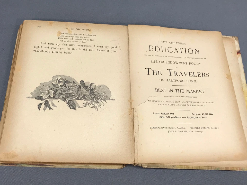 RARE 1890 Our Childhoods Holidays - Cassell Antique Children's Book XXLT9 Foto 4 de 4