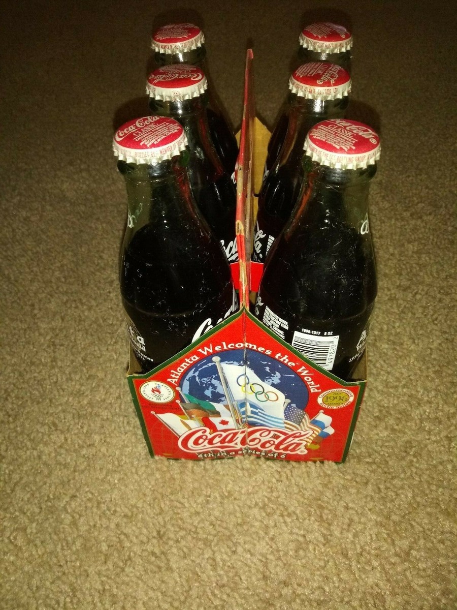 1996-ATLANTA -WORLD-THE OLYMPIC CENTENNIAL-COCA COLA-COKE 6 PACK