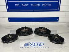 2008-2017 Subaru Wrx Sti Oem Black Brembo Brake Caliper Set Calipers Front Rear
