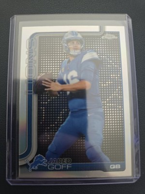 2025 Topps Chrome Football Jared Goff Light Board Variation SSP-LIONS