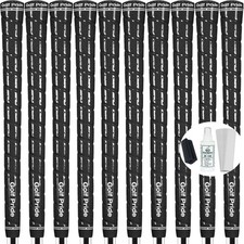 Golf Pride Tour Wrap 2G Black Golf Grips Undersize - Set of 10 w/Grip Kit 