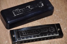 Hohner Silver Star Harmonica in key C with Case