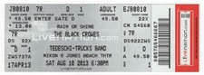The Black Crowes & Tedeschi Trucks Band 8/10/13 Jones Beach Ticket! Derek Susan