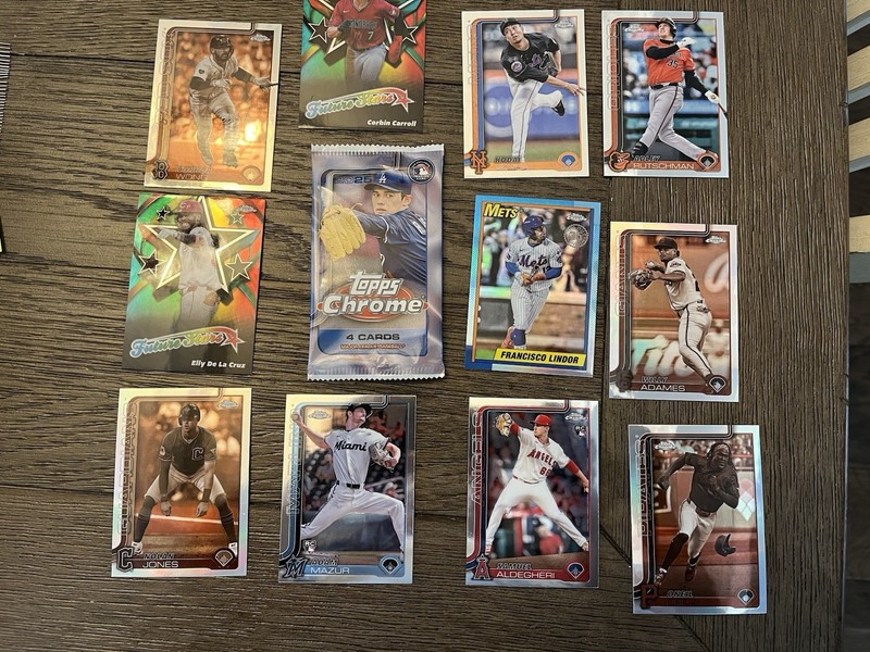 Topps 2025 Chrome Baseball Bulk Lot Of 102 With Rookies Inserts And More