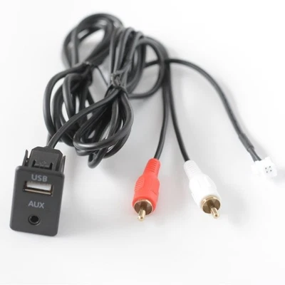 150CM Automotive AUX USB Interface Panel for Flush Mount Dashboard Installation - Image 1 of 4