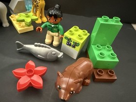HUGE LEGO Duplo ZOO LOT My First Zoo Set #6136 #4962 #10971 Giraffe Tiger Polar