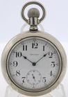 Antique 18s 1902 Waltham Locomotive 19 Jewel Pocket Watch Vanguard Silverode