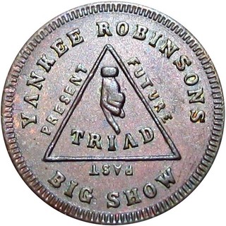 1863 New York City Civil War Token Yankee Robinson's Traveling Circus R5