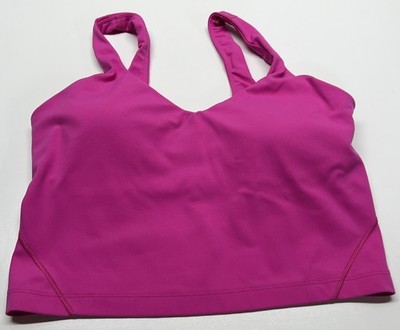 Lululemon Align Tank Top Bright Pink V Neck Racerback Athletic Size 8