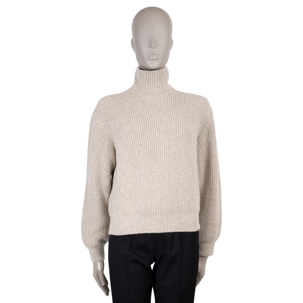 72530 Auth LORO PIANA Garden Sand Cashmere 2024 VALDUGIA Rollkragen Pullover S