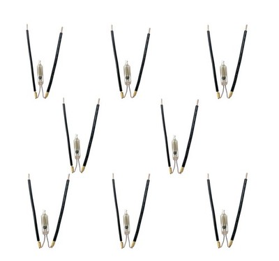 (8pack) Light Bulb Starter Replacement for Flowtron BK-15, 8pack, Black 