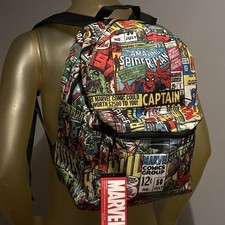Mochila escolar libro Marvel Comics Spider-Man Thor Capitán América