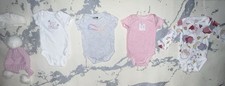 Baby Infant Girl’s Size 6 Months Bundle 6 ITEMS, Clothes 4 Shirts 2 Hats