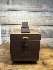 VTG Esquire Shoe Valet De Luxe Shoe Shine Box Brushes 1953