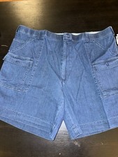 Sportif USA Men's 46 Original Stretch Denim Cargo Shorts