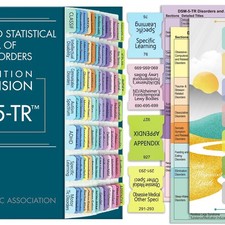 DSM-5-TR Index Tabs Set  94 Color-Coded Printed Tabs with Blank Cards