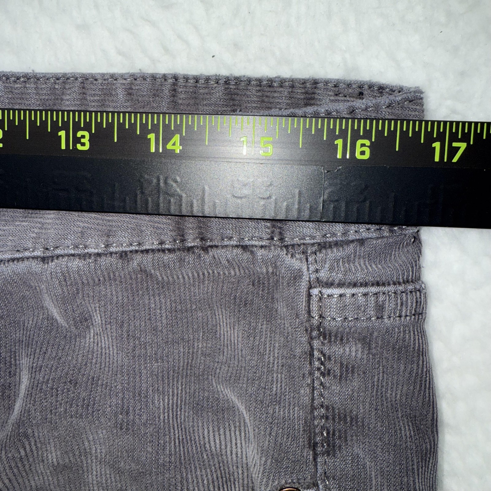 Faherty Brand Corduroy Pants Mens 33 Gray 5 Pocket Straight Leg Casual Chino