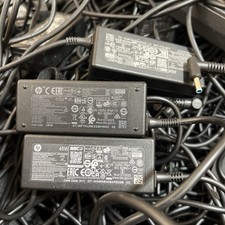 lot Of 10 Genuine HP 45W blue tip laptop AC Adapter Power Supply Charger 19.5V