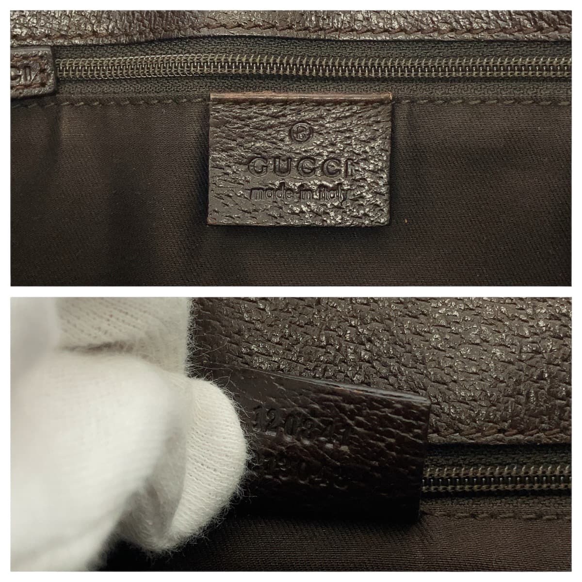 Excellent Condition GUCCI Eclipse Brown Silver Ha… - image 3