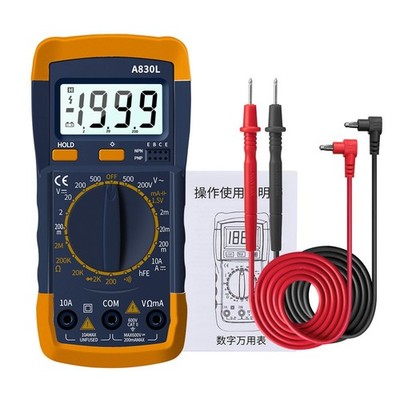 AC DC Stromtester A830L mit gro?em LCD-Display und Taschenlampe