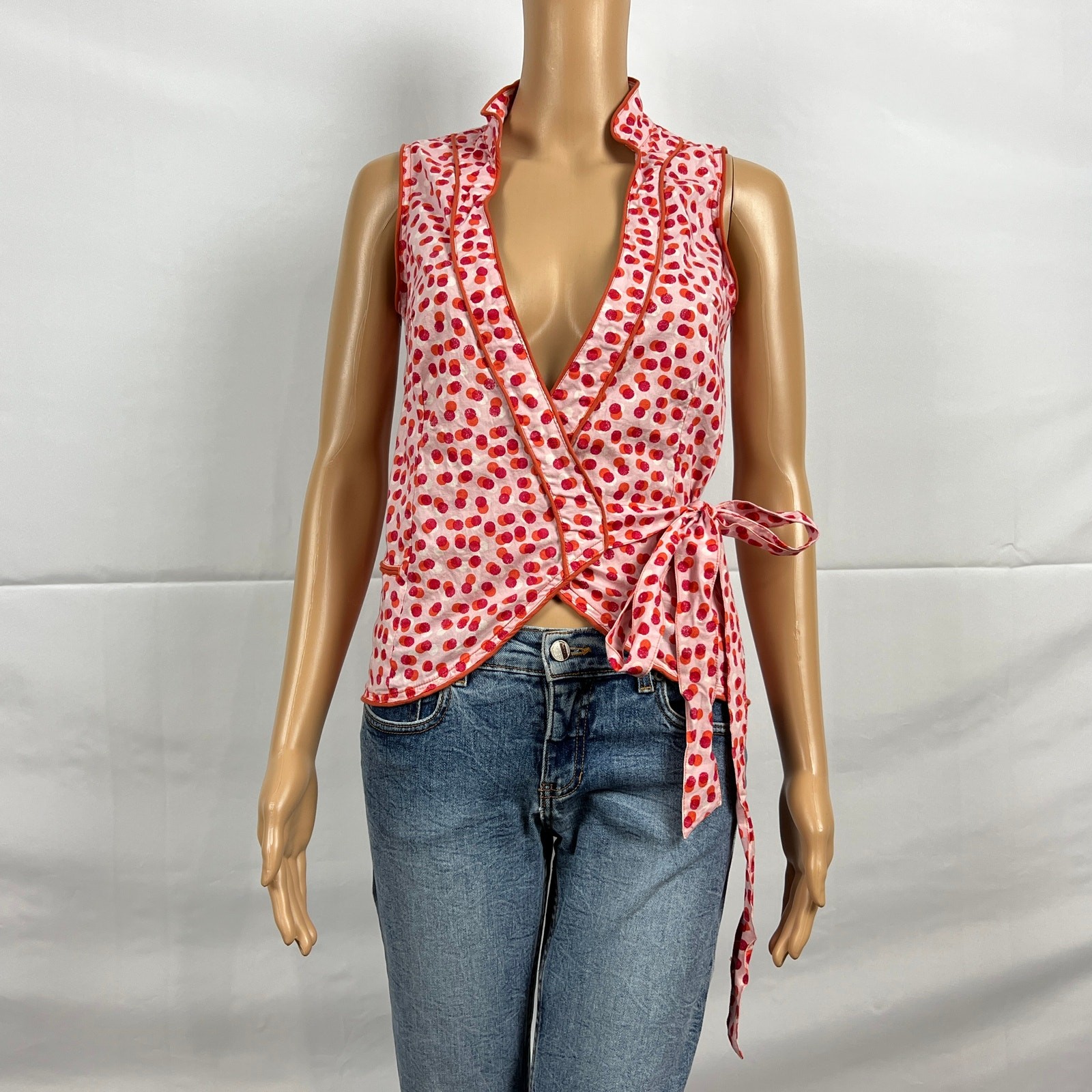 Aller Simplement SMALL MEDIUM Pink Red Orange Dot… - image 2