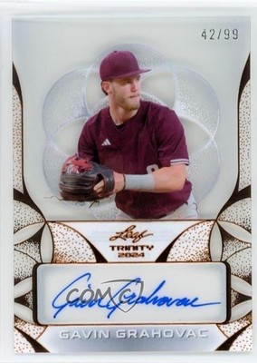 2024 Leaf Trinity Clear Bronze 42/99 Gavin Grahovac #CA-GG1 Auto 1v5f