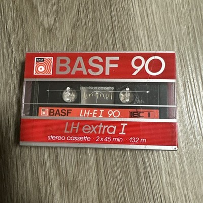 Vintage 80s BASF LH Extra I 90 Minute Cassette Tape New Sealed