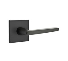 Emtek 5050HERUS19 Hermes Lever Dummy Square Rosette Flat Black Open Box Per Set