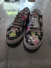 Paul Smith Ladies 50th Anniversary Flower Print Leather Sneaker Size EU37