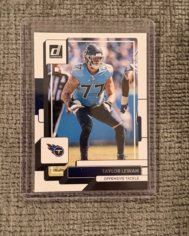 2022 Donruss Football Taylor Lewan Tennessee Titans base card #69