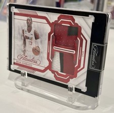 🔥 2022-23 Panini Flawless Bam Adebayo Game-Worn Patch #DPH-BAM Ruby /15!! 🔥