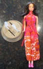 Vintage Mod Walk Lively Steffie Doll w/Base Org Outfit & Scarf RARE HTF Works!