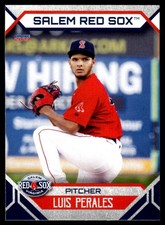 2023 Luis Perales MiLB Minor League Rookie Card RC Salem Red Sox