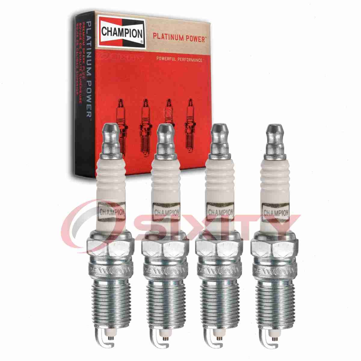 4 pc Champion Platinum Spark Plugs for 1994-2003 Chevrolet S10 2.2L L4 ba