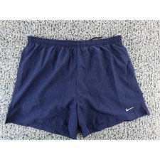Nike Kids Dri Fit Navy Blue Athletic Shorts Size L 12 14 Running Gym