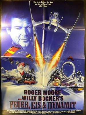Feuer, Eis + Dynamit - Roger Moore - Filmposter A1 84x60cm gefaltet