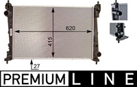 MotorküHler WasserküHler Premium Line Mahle CR 1112 000P FüR Fiat Abarth Corsa 2