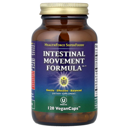 HealthForce Superfoods Intestinal Movement Formula 120 Vegan Caps Gluten-Free,