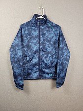 Under Armour ColdGear Infrared Softershell Blue LS Zip Up Jacket Women's Small
