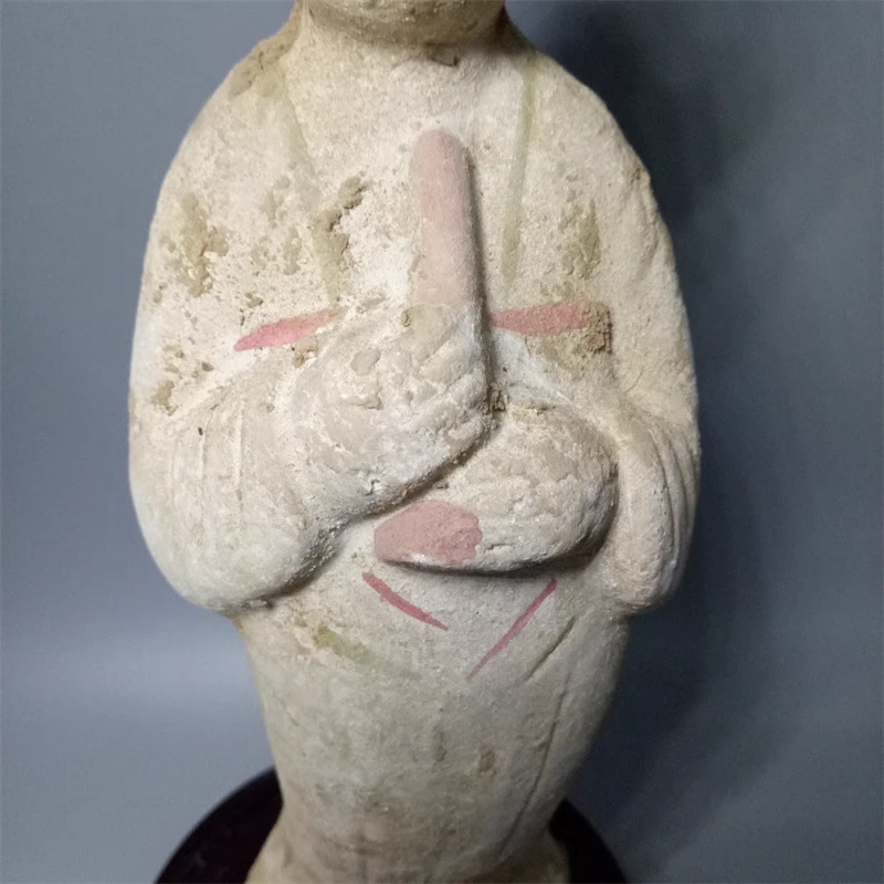 ¡¡¡Solo $110!!! Estatuillas chinas Tang Sancai talladas a mano sirvienta de Tang 9C Foto 3 de 4