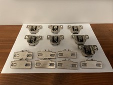BLUM COMPACT 110 HINGE 30.310-11.02 Self Closing Cabinet With Plate Lot Of 7